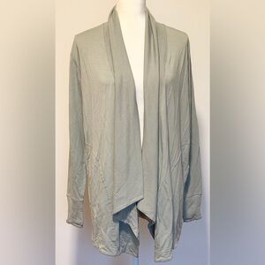 Women’s Athleta Pranayama Wrap Open Front Cardigan Sage Green Size Small NWT